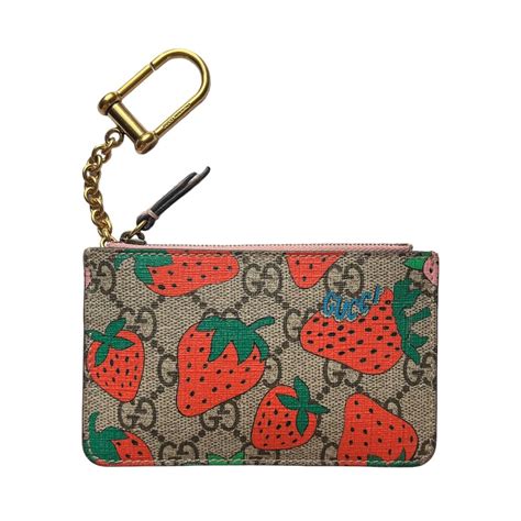 gucci keywords|gucci key pouch strawberry.